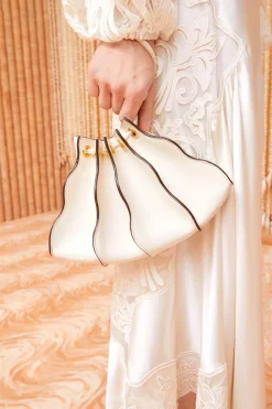 Ulla Johnson Adria Pleated Wave Wristlet< Handbags