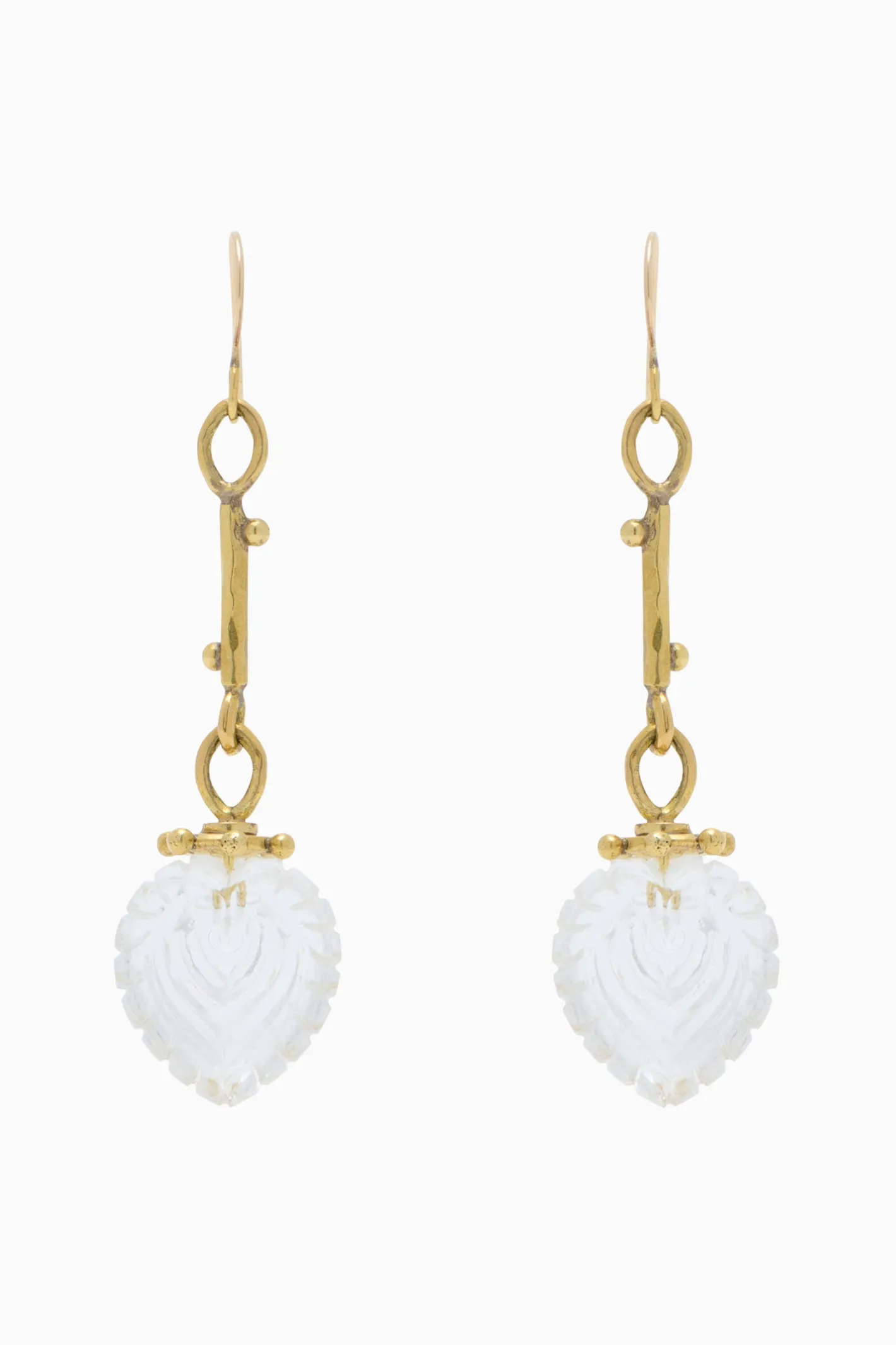 Ulla Johnson Carved Heart Earrings< Jewelry