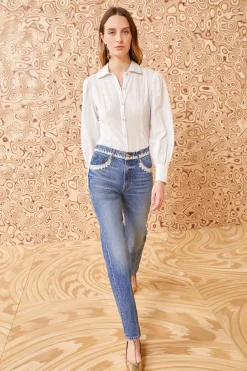Ulla Johnson The French Knot Daphne Jean< Denim