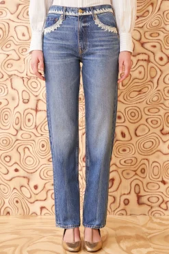 Ulla Johnson The French Knot Daphne Jean< Denim